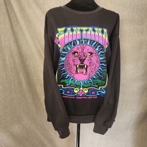 Carlos by Carlos Santana Black Sweater with Vibrant Graphic